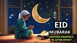 Eid Mubarak Motion Graphics: Animated Greetings Tutorial 2025 : Eid Al-Adha 2025: Motion Intro