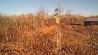 Drone Tower inspection after Wind Turbine Installed
