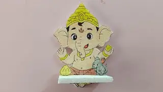 Vinayagar Thermocol Wall Decor & Stand | Easy Ganesha Craft | Thermocol craft ideas Decoration Ideas