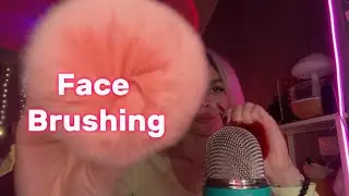 ASMR | Face Brushing🖌️                                     #asmrbrush #asmrbrushing #asmrforsleep