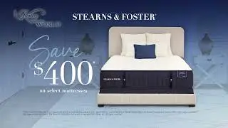 Post-Holiday Mattress Sale- Save $400 on Stearns & Foster Mattresses