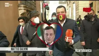 Enrico Lucci e le consultazioni di Draghi - Cartabianca - 09/02/2021