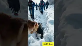 Heartwarming Rescue: Mother Cat and Kitten Buried Alive in Avalanche| cats video
