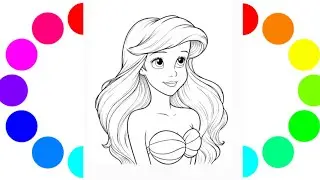 How to Draw Ariel The Little Mermaid ⭐️ NEW