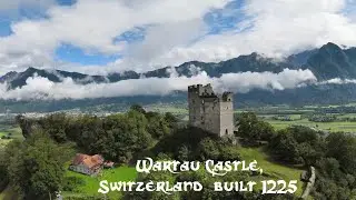 Wartau Castle by drone