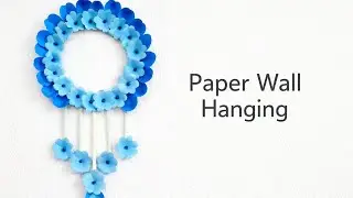 🌺Super Easy Paper Flower Hanging | Trending Ideas | Paper Craft | Quick And Easy Paper Wall Hanging 