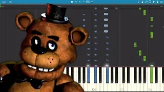Five Nights At Freddy's 3 Song - Die In A Fire - The Living Tombstone - Piano Tutorial  / Cover