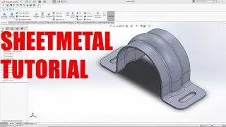 УЧЕБНОЕ ПОСОБИЕ ПО SOLIDWORKS №116 | КАК СОЗДАТЬ U-ОБРАЗНЫЙ ЗАЖИМ В SOLIDWORKS | ИНСТРУМЕНТЫ ФОРМ...