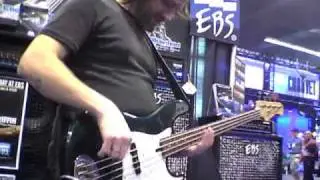 EBS Pedal Artist Pete Griffin demo with EBS Pedals at NAMM 2011