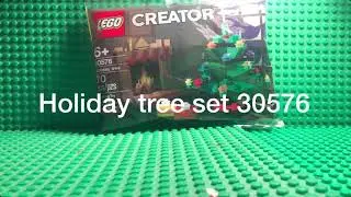 LEGO set up 30576 Holiday tree and channel announcements