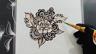 Easy Rose Flower Mehndi Design🌿 | Simple Floral Mehendi✨