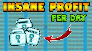 INSANE PROFIT FROM SCIENCE STATION FARM WORLD (4219 BLOCKS)  GROWTOPIA LAZY PROFIT