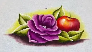 Aprenda a pintar rosas com maçãs 🍎
