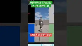 UE5 Fast Travel in Under 10 Minutes 🔥 #ue5 #unrealengine5 #gamedevelopment #fasttravel