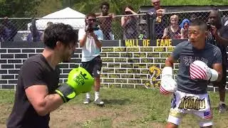 HEAVYWEIGHT KICK BOXER vs FLYWEIGHT MUAY THAI MASTER