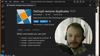 How to Delete duplicates, Capitalize letters, convert to base64 with Dedupli? #vscode