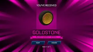 Claiming the Goldstone Wheels FULL SHOWCASE | Rocket League Sideswipe
