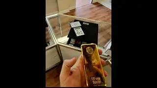 One of the biggest bars I see as a precious metals dealer #gold #business #money #bitcoin