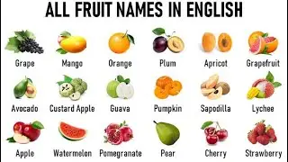 20 Fruits Name 🍎🍌 | Taste & Benefits for Kids | Fruits Learning for Toddlers
