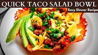 How to Make Taco Salad Bowls - Keto Taco Salad Recipe