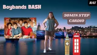 ONE DIRECTION ❤️ *Follow Along* 30MIN High Energy Step Cardio | Boybands BASH Day 4