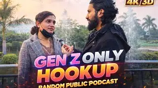 Gen Z Only Hookup Culture 🔥 | Random Public Podcast |  @Mockvlogs #podcast #vlogs 
