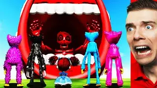 Inside TRAIN EATER With POPPY PLAYTIME In GTA 5 (Scary)