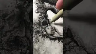 The Traveller - Abstract Ink Drawing Process - Artist Matthew Zaidan
