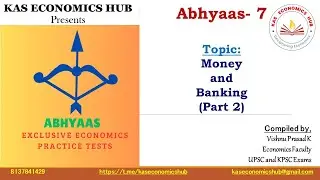 Abhyaas- 7| Money & Banking, RBI, Monetary Policy Questions| Economics  Test | KPSC| KAS | UPSC| LDC