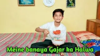Maine Banaya Gajar Ka Halwa 😋🥕 Ghar Jaisa Swad | Desi Kitchen Vlog #GajarKaHalwa #HomeCooking
