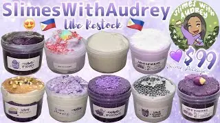 $99 SLIME PACKAGE #27: SlimesWithAudrey 🍠 UBE RESTOCK! | 100% HONEST REVIEW 💜