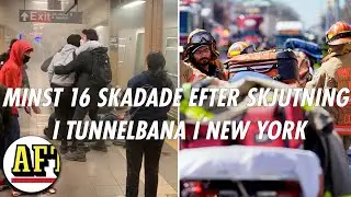 16 skadade efter skjutning i tunnelbana &ndash; Aftonbladets fotograf p&aring; plats
