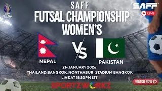 LIVE |SAFF Women’s Futsal Championship 2026 | Day 5 – Match 2 | Nepal vs Pakistan