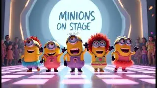 Minions Dancing on Stage to an Energetic & Fun Song | Must-See Performance!