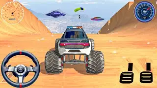 Super crazy police car stunts! Ramp Race challenge 3d simulator android gameplay 