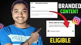 How To Enable Branded Content On Instagram | Instagram Branded Content Eligible Kaise Kre 🤩