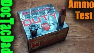 Hornady Critical DUTY 135gr +P 9mm - Ammo Test