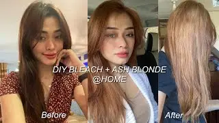 DIY BLEACH AT HOME + ASH BLONDE  | Maria Selina
