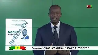 LE MESSAGE DU P OUSMANE SONKO election 2019 &agrave; RTS