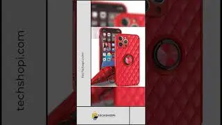KIKO Quilted PU Leather Shockproof Ring Stand Cover Case for iPhone 13