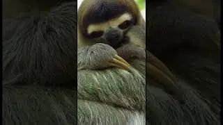 🦥 Heartmelting Moment! Baby Sloth Reunited with Mom in the Wild 🥹  Most Adorable Rescue & Cuddle