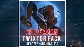 The Amazing Spiderman 1 4k , 60fps Twixter clips pack + 4 Bonus Clips For your Edits