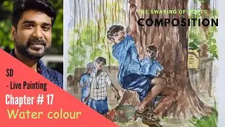 watercolour painting -The Swaying of Roots | #sdlivepainting #paintings #draw #art #composition #how