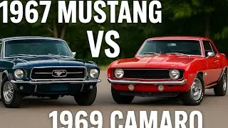 1967 Ford Mustang vs 1969 Chevrolet Camaro &mdash; Classic Muscle Car Showdown #1967Mustang #1969Camaro 