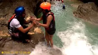 Canoneering at Kawasan Falls, Cebu City