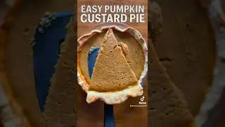 Easy Pumpkin Custard Pie #shorts