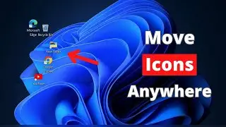 Как переместить значки рабочего стола в любое место в Windows 11