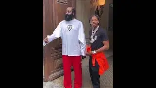 Lil Baby & James Harden Caught Off Guard By Paparazzi In Paris 🤣