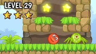 Red Ball 5 Level 29 Walkthrough / Playthrough Video | Hidden Treasure Chest Explored.