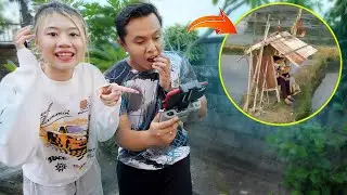 INTIP PUTRI PACARAN PAKAI DRONE!! TERNYATA DIA BERDUAAN DISINI!!